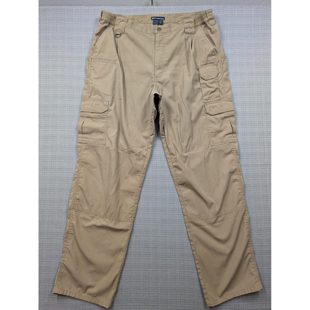 5.11 Tactical Cargo Pants Mens 36x32 (40x34) Beige Ripstop Utility Outdoor